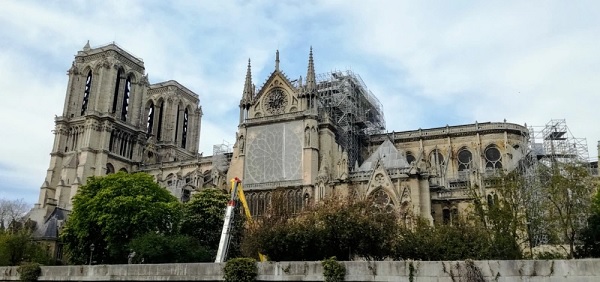 Notre-Dame de Paris, 5 jours après l’incendie du 15 avril 2019 (Photo FC)